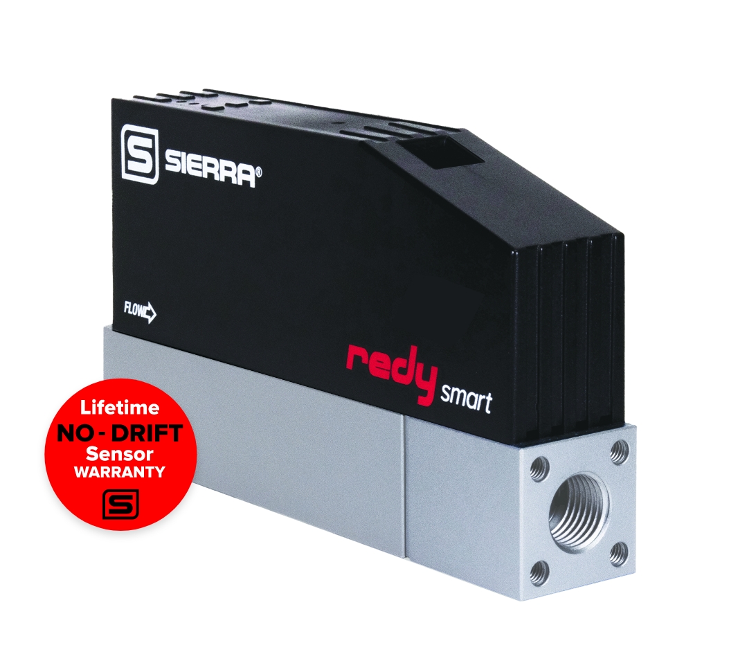 RedySmart thermal mass flow meter with no-drift sensor warranty