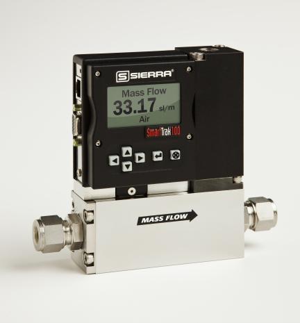 Sierra SmartTrak 2 Mass Flow Controller C100M-NR-14-OV1-SV1-PV2-V1-S2-C10 for O2 