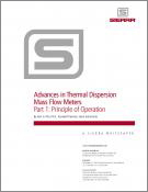 Advances in Thermal Dispersion Mass Flow Meters - Part 1: Principle of Operation